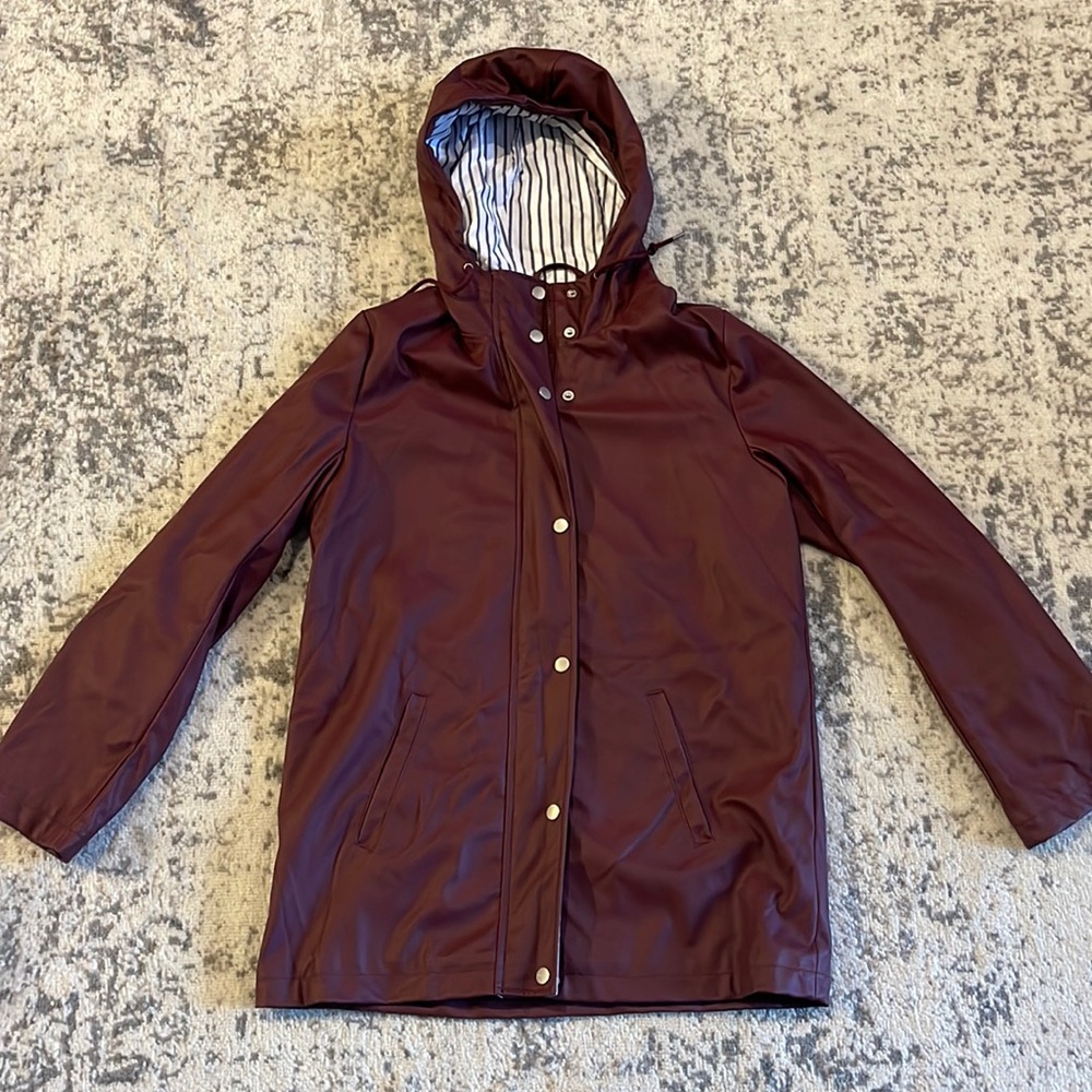 Maroon Rain Jacket - image 1